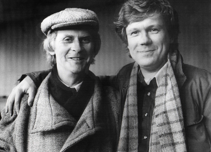 Cox Brothers, 1984 (b/w photo)