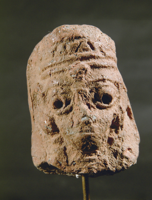 Head of goddess Astarte, from the Hebron area, Israelite Iron Age (pottery)