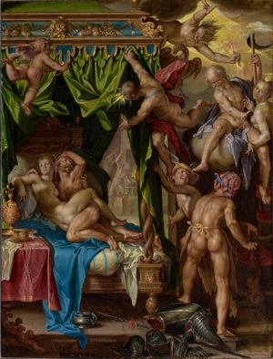 Mars and Venus Surprised by Vulcan, 1604-1608 (Oil on copper)
