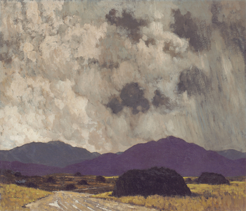 Turf Stacks, Connemara, c.1930-35 (oil on canvas)