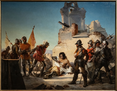 Francesco Ferrucci's Deathvin Gavinana, 1852 (oil on canvas)