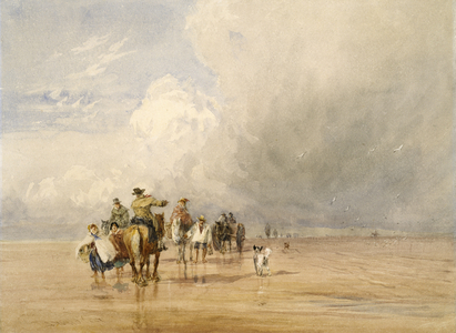 Crossing Lancaster Sands (w/c on paper)