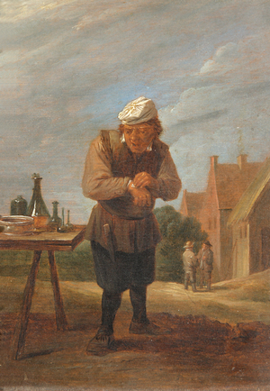 A Peasant removing a Plaster: the Sense of Touch