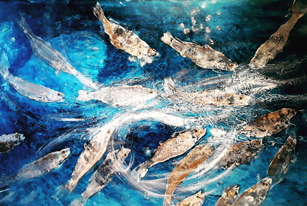 Seabass, 2019 (oils)