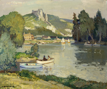 Chateau Gaillard, Les Andeleys, France (oil on canvas)