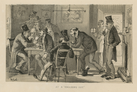 At a knocking out (engraving)