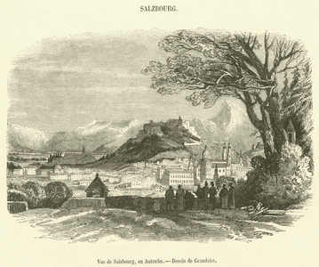 Vue de Salzbourg, en Autriche (engraving)