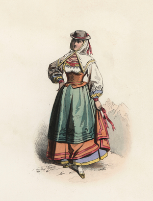 Woman from Salamanca ... (engraving)