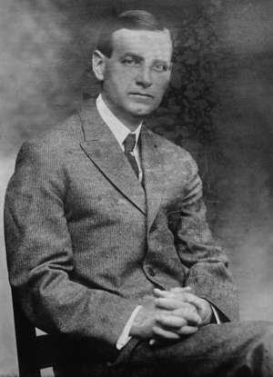 Portrait of John Clyde Oswald (1872 - 1938) (b/w photo)