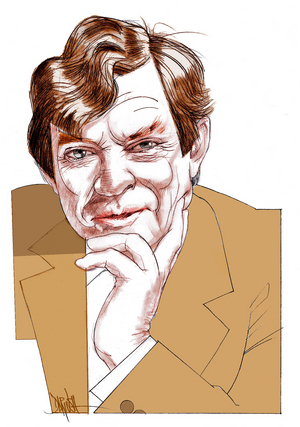 Robert Hughes, 2016 (digital coloured pencil drawing)