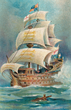 The Last Fight of the Revenge (chromolitho)