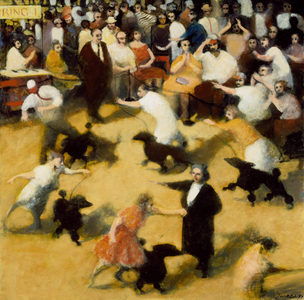Madison Square Garden 111th Annual Dog Show Ring 1, 1987 (oil painting)