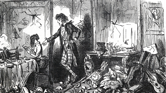 A man bullying his wife, 1850