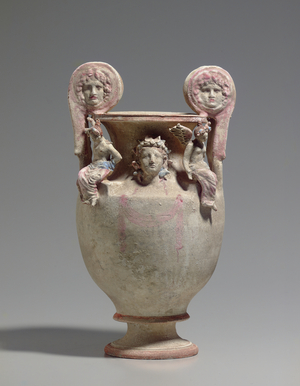 Canosan polychrome pottery volute-krater, Apulia, c. early 3rd century BC (ceramic)