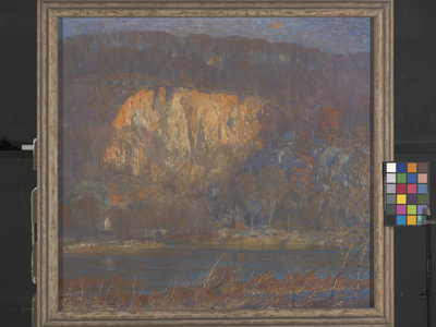 Quarry At Byram (oil on canvas)