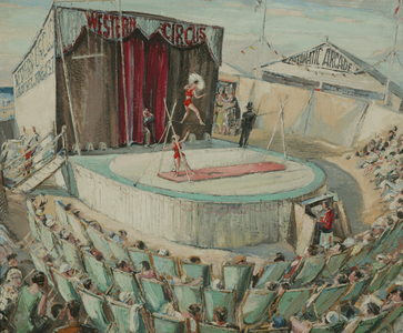 Seaside Circus, 1934 (oil on canvas)