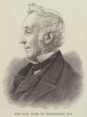 The late Duke of Wellington, KG (engraving)