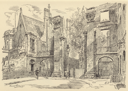 Water Gate, Essex Street (litho)