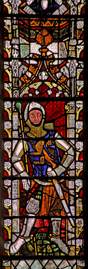 Window n4 depicting Robert Fitzroy (stained glass)