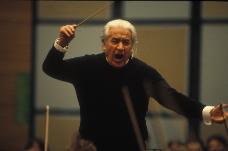 Sergiu Celibidache 1912 1996, Conductor 1979 1996 General Music Director of the Munich Philharmonic, …, 1985 (photo)