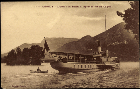 Lake Dannecy, Steam departure, City of Annecy
