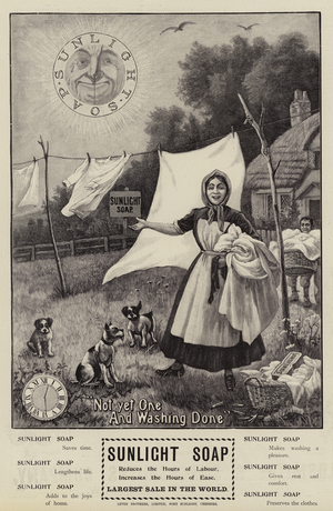 Advertisement, Sunlight Soap (engraving)