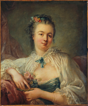 Portrait présumé de Jeanne-Elisabeth-Victoire Deshays, épouse de l'artiste, vers 1760 –1763 (tableau)