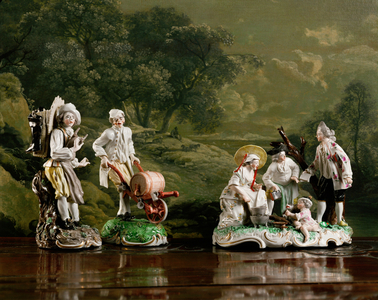 Craftsmen and pedlars as center pieces for banquets …