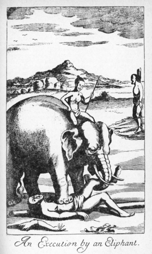 Sri Lanka: 'An execution by elephant' (Knox, 1681).