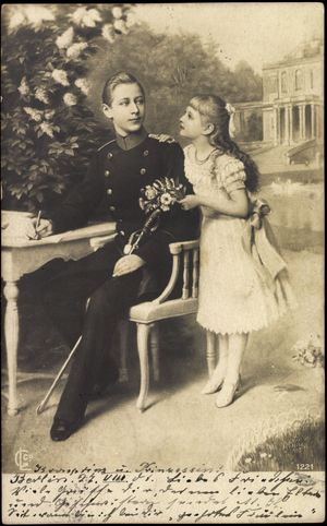 Crown Prince Friedrich Wilhelm with Victoria Luise