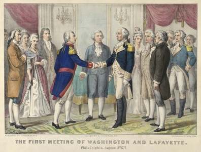 The First Meeting of Washington and LafayettePhiladelphia, August 3rd, 1777
