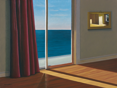 Sun in an Empty Room by the Sea, 2018 (oil on canvas)