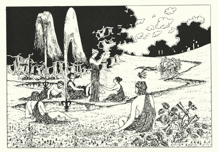 Lucian's A True History: The Elysian Fields (engraving)