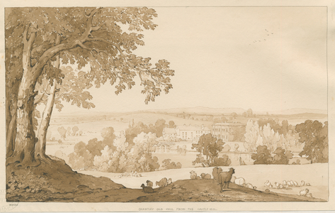 Chartley Hall: sepia drawing, 1837 (drawing)