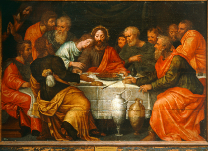 The Last Supper. Ol on (oil on wood)