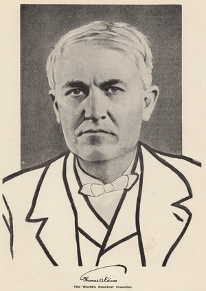 Thomas Edison (b/w photo)