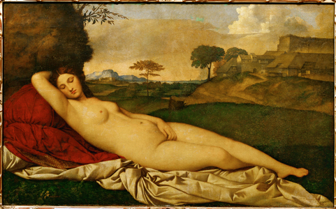 Sleeping Venus (oil on canvas)