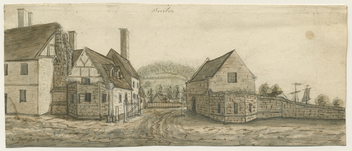 Burton-upon-Trent Abbey: water colour painting, nd [c 1795] (painting)