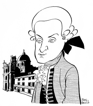 Leopold Mozart in Salzburg - by  Minnion