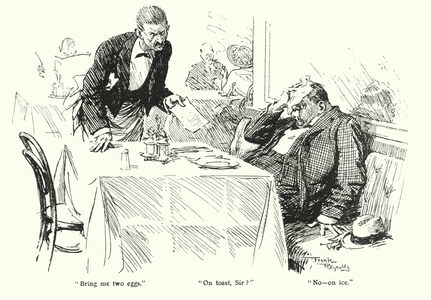 Cartoon by Frank Reynolds (colour litho)