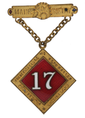 Veterans badge of the 17th Maine Volunteers