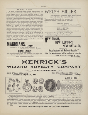 Magic advertisements (litho)