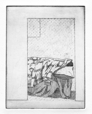 And he decided to rest, 2011 (etching)