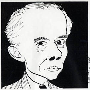 Bela Bartok - head and shoulders caricature