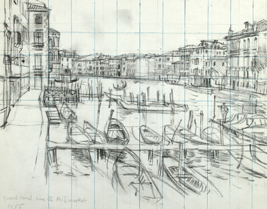 Grand Canal, 1956 (pencil on paper)