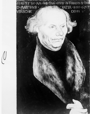 The father of Martin Luther, Hans Luther of Moehra