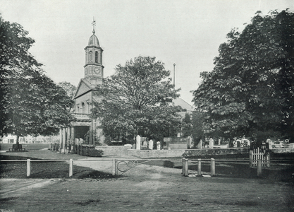 Kew Church, from the Green (b/w photo)