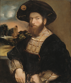 Portrait of a Man Wearing a Black Beret, c.1530 (oil on canvas)