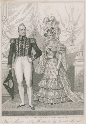 Their Majesties King William IV and Queen Adelaide (engraving)