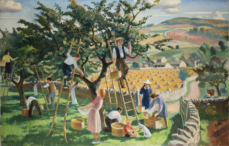 The Four Seasons, Autumn in the Cotswolds (oil on canvas)